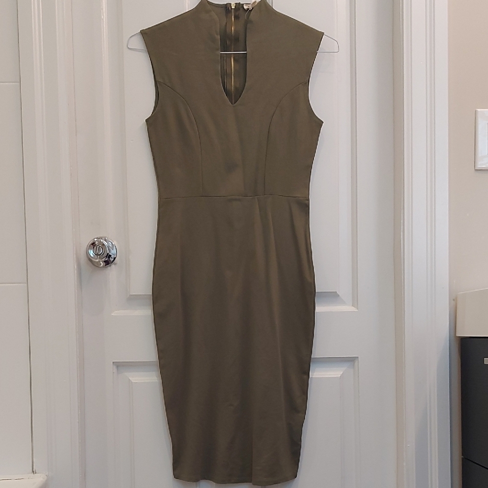 Rolla Coster Khaki Midi Dress